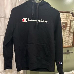 Black champion hoodie